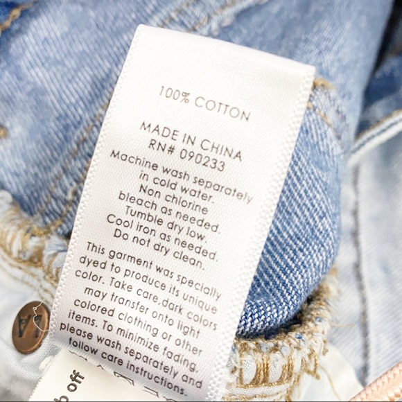 5/$25 Pacsun Distressed Zip Front Denim Jean Skirt - Picture 10 of 10